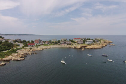 Aerial view of Gap Head, Rockport, MA