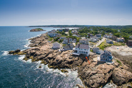 Aerial View of 20 High Rock Terrace Gloucester Massachusetts