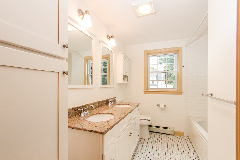 Bathroom with double sinks 80 Union Street Hamilton Massachusetts