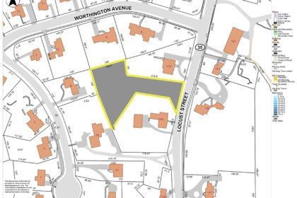 Plot plan of building lot 160 R Locust Street Danvers Massachusetts