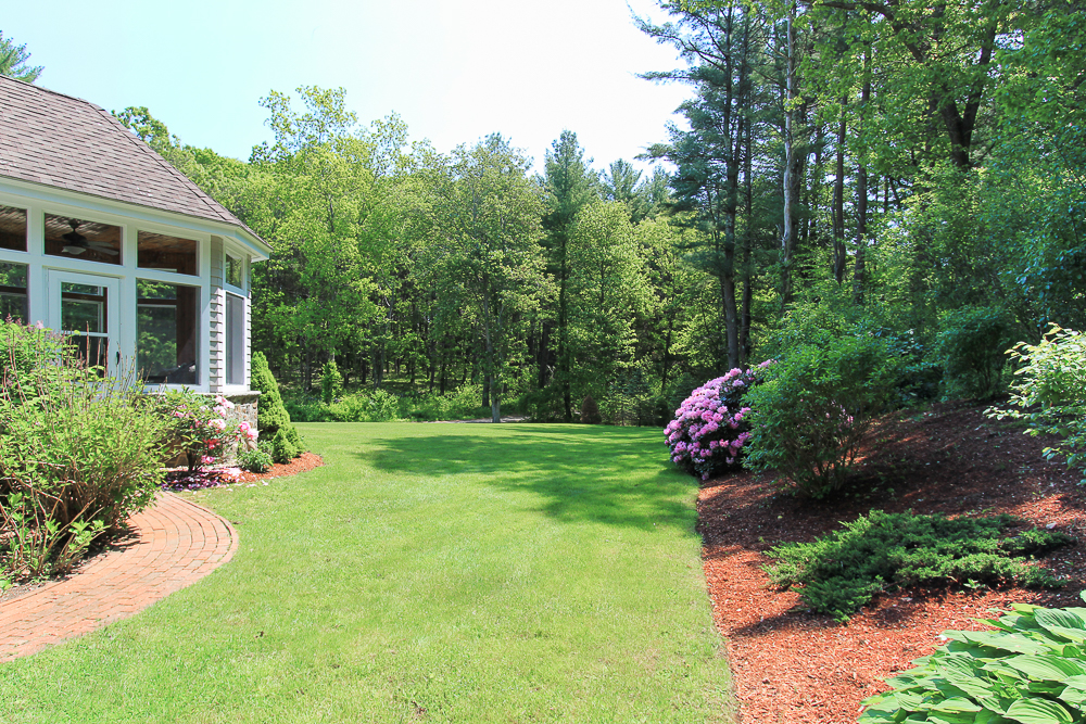 Yard with gardens 18 Beaver Pond Road Beverly Massachusetts