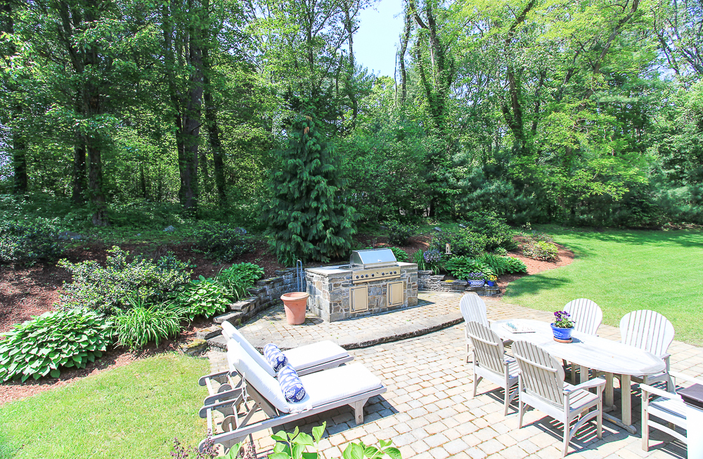 Patio from the deck 18 Beaver Pond Road Beverly Massachusetts