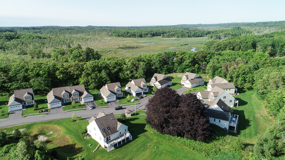 Aerial of the development 1 Patton Ridge Hamilton Massachusetts