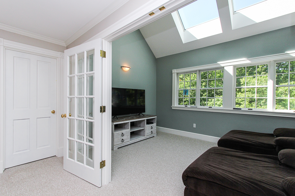 Bedroom Suite seating area with skylights 8 Gussett Road Wenham Massachusetts