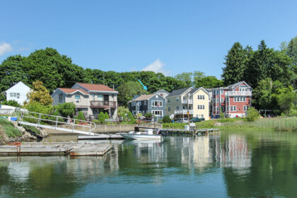 Cove in front of the house 18 Hobart Avenue Beverly Massachusetts