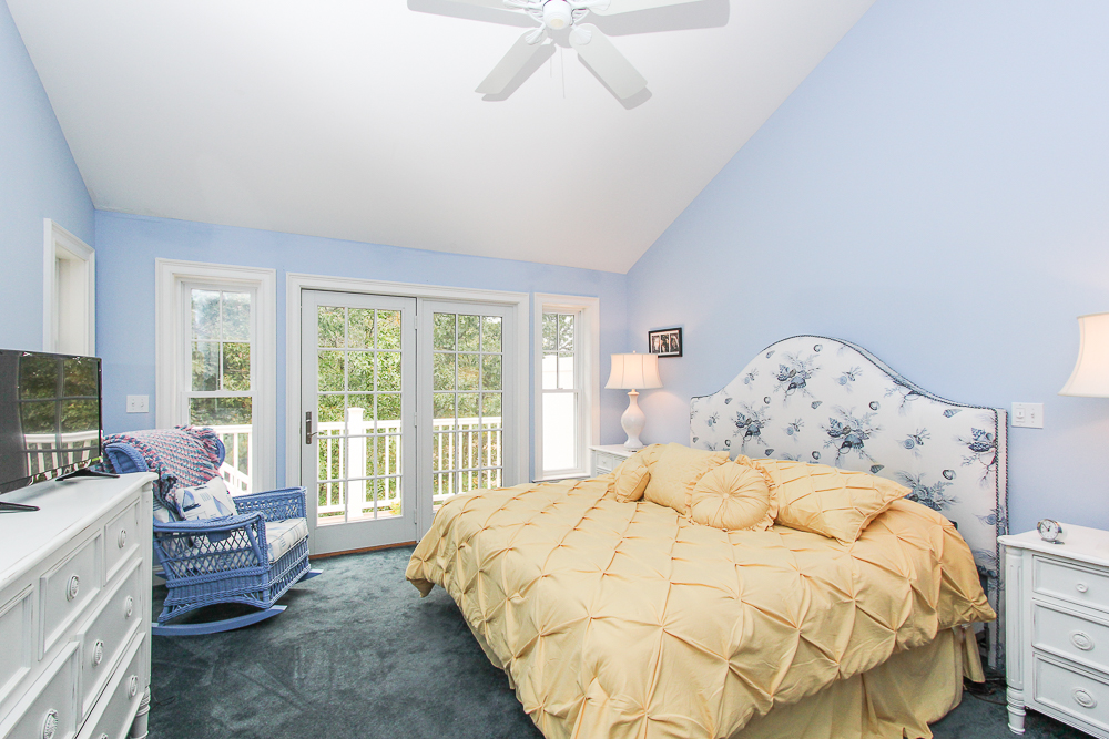 Main Bedroom with doors to the deck 1B Plover Street Gloucester, MA