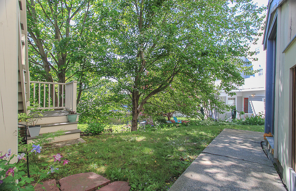 Yard from the driveway 44 Baker Avenue Beverly MA
