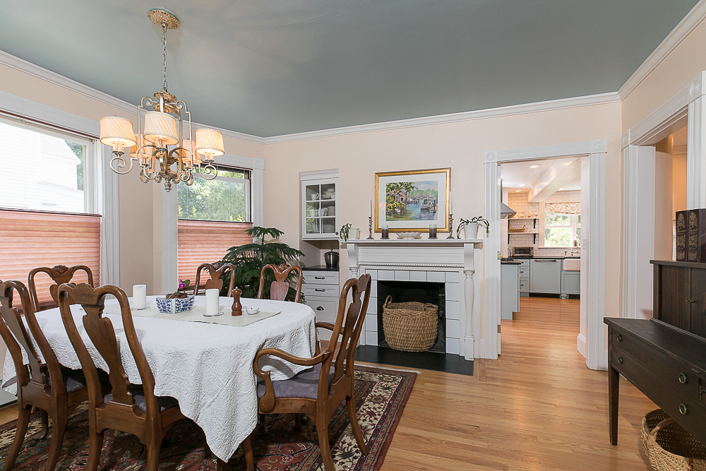 Dining room with fireplace 44 Baker Avenue Beverly MA