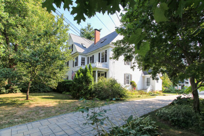 Front of the house from the driveway on the right at 38 Arbor Street Hamilton Massachusetts