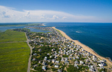 Aerial Plum Island Newbury Massachusetts