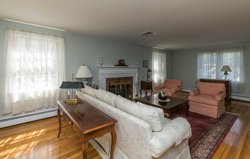 Living room with hardwood floors 159 McKay Street Beverly Massachusetts