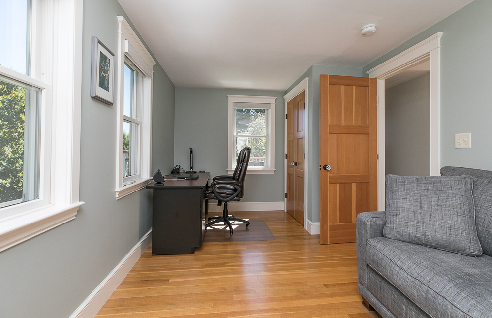 Bedroom with hardwood floors 13 Grafton Street Salem, Massachusetts