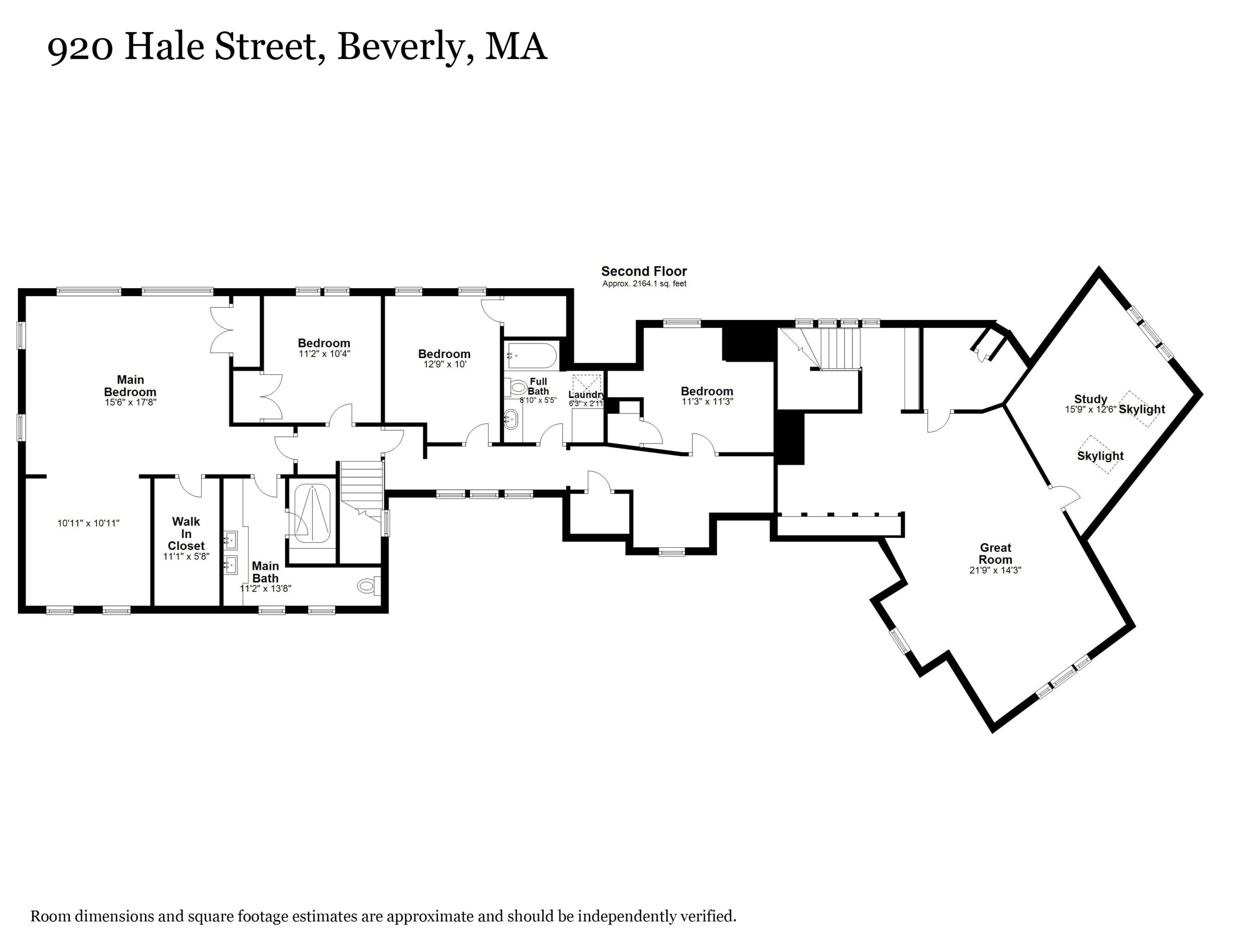 Floor Plans 2nd Floor 920 Hale Street Beverly MA