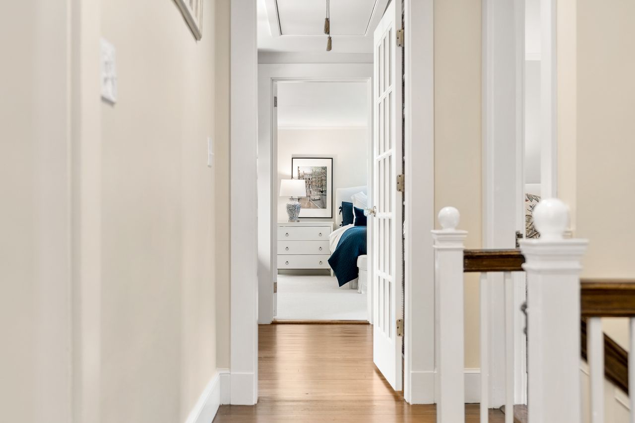 Hallway to Primary Bedroom 101 Larch Row Wenham Massachusetts