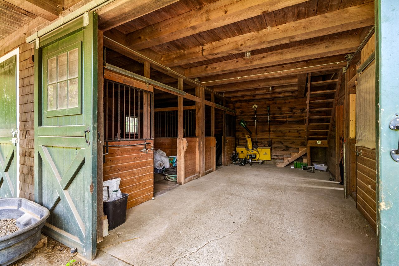 Stalls in the barn at235 Larch Row Wenham MA